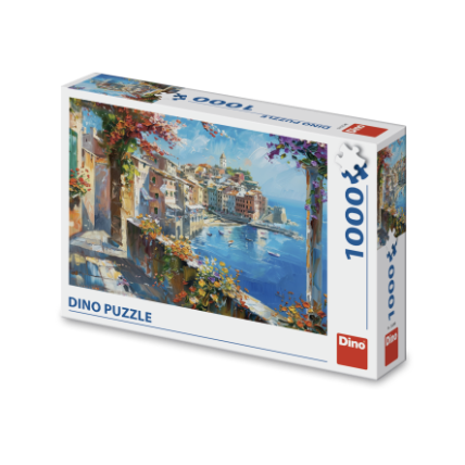 Puzzle Středomořské městečko 1000 dílků