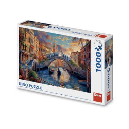 Puzzle Malované Benátky 1000 dílků