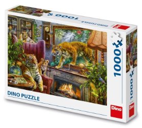 Puzzle Tygři z obrazuj, 1000 dílků