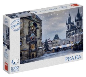 Puzzle Zimní orloj 1000 dílků