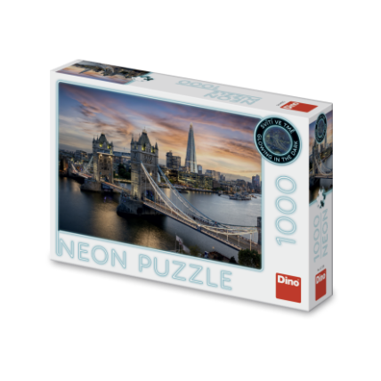 Puzzle Soumrak nad Tower Bridge 1000 Neon dílků