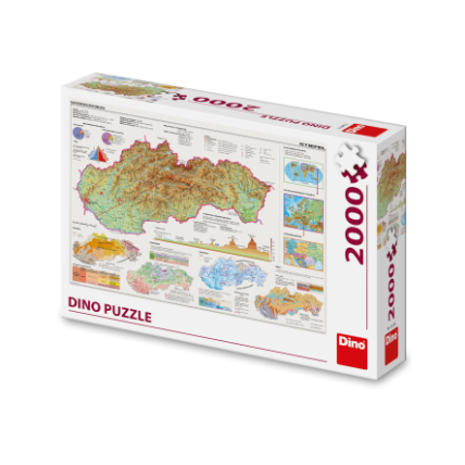 MAPA SLOVENSKA 2000 Puzzle NOVÉ