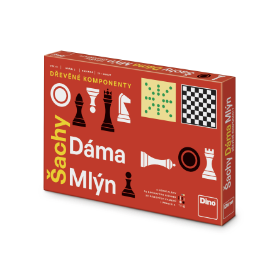 Šachy, dáma, mlýn - rodinná hra