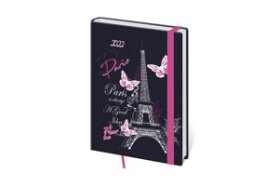 Diář 2022 - Paris - A6 LYRA týdenní s gumičkou - L255