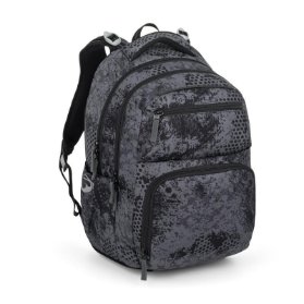 Bagmaster školní dvoukomorový batoh ZIPSTER 25 B – šedý