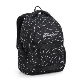 Bagmaster studentský batoh NOMAD 25 A – černo-bílý