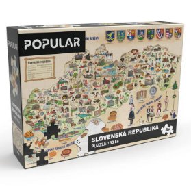 Puzzle - Mapa Slovenska, 160 ks