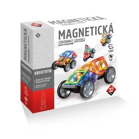 Magnetická stavebnice - Magnetic sheet 32 dílků