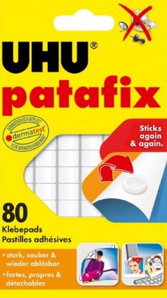 Samolepicí montážní guma UHU Tac Patafix Tajný život mazlíčků 2 bílá, 80 ks