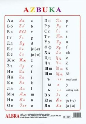 Azbuka - plakát /komplet - plakát, tubus,závěsy/ 475x630 mm