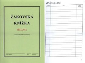 Žákovská knížka - Příloha k elektronické Žákovské knížce