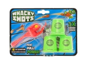 Whacky Shots 9,5cm s doplňky Fireball oranžový na kartě