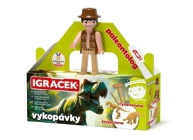 Igráček Paleontolog - figurka s vykopávkami dinosaurů Tyranosaura a Stegosaura