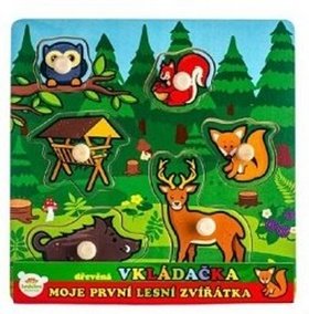Moje první zvířátka - Vkládačka dřevěná