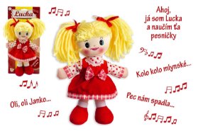Bábika Lucka handrová plyš