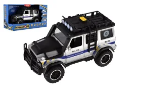 Auto záchranáři policie terénní, na setrvačník, na baterie, se světlem, se zvukem