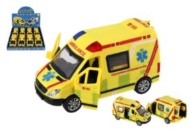 Auto ambulance, setrvačník, světlo, zvuk