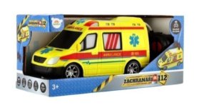 Auto RC ambulance plast na dálkové ovládání