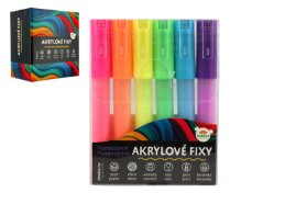 Fixy akrylové fluorescentní/6 ks