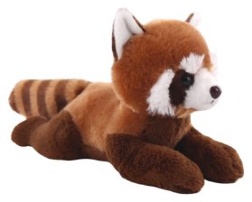 Panda červená ležící 26 cm