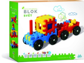 Stavebnice Blok Svět plast 146ks v krabici 36x34x7cm