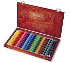 Koh-i-noor pastelky umělecké POLYCOLOR kreslířská sada 36 ks v dřevěné krabičce