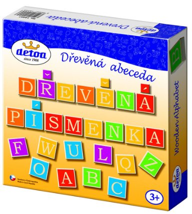 Dřevěná ABECEDA výuková