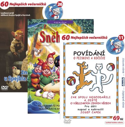 Sněhurka, Znovu u Spejbla a Hurvínka 1, Povídání o pejskovi a kočičce 3DVD