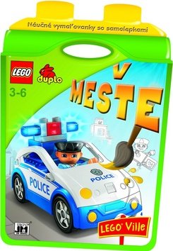 Náučné vymaľovánky so samolepkami V meste