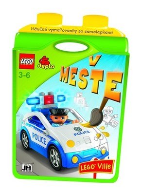 Náučné vymaľovánky so samolepkami V meste