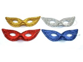 Škraboška 9051 s glitry kočičí oči, 5 barev
