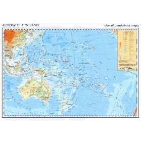 Austrálie, Oceánie - příruční obecně zeměpisná mapa A3/1:42 mil.