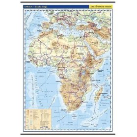 Afrika - obecně zeměpisná mapa 1:10 mil.