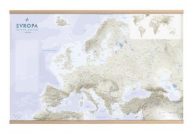 Evropa - Cestovatelská mapa s lištami 1:6 800 000