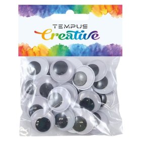 Oči samolepící 25mm 25ks