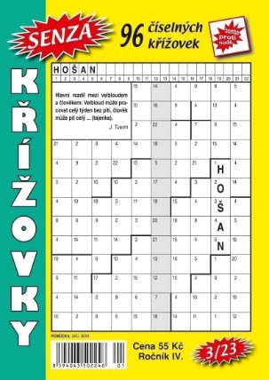 Senza číselné křížovky 3/2023