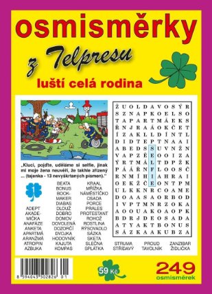 Osmisměrky z Telpresu luští celá rodina 1/2025 - 249 osmisměrek