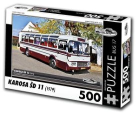 Retro auta Puzzle BUS 17 KAROSA ŠD 11 (1968) / 500 dílků