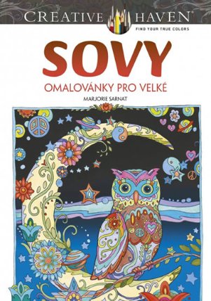 Sovy - Omalovánky pro velké
