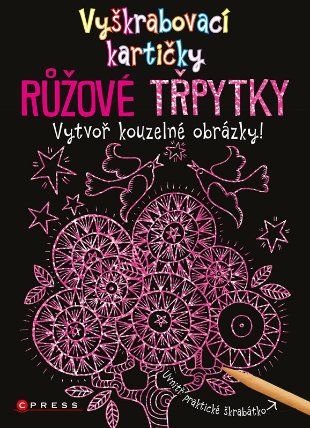 Vyškrabovací kartičky RŮŽOVÉ TŘPYTKY