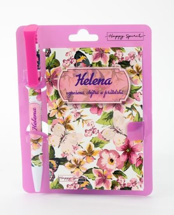 Magnetický bloček s propiskou HELENA