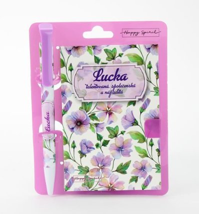 Magnetický bloček s propiskou LUCKA