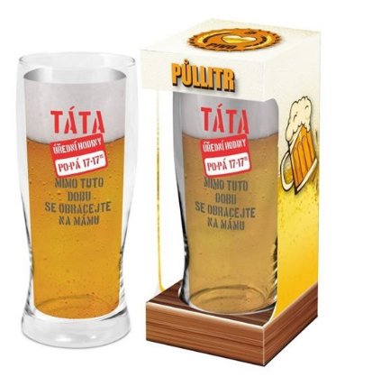 Půllitr Táta - Máme rádi pivo