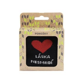 Ponožky Láska nesmrdí - Na sebe