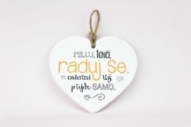 Keramické srdce Miluj, tanči
