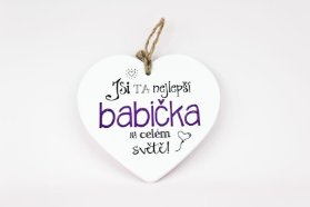 Keramické srdce Babička