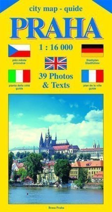 City map - guide PRAHA 1:16 000 (čeština, angličtina, italština, němčina, francozština)