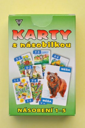 Karty s násobilkou - Násobení 1-5