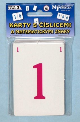 Karty s číslicemi a matematickými znaky
