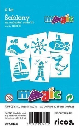 MAGIC papír šablony na malování MOŘE II